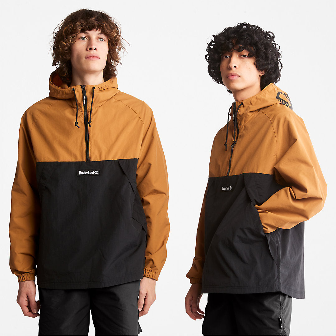 Mens Pullover Windbreaker Jacket for All Gender in Yellow - Timberland
