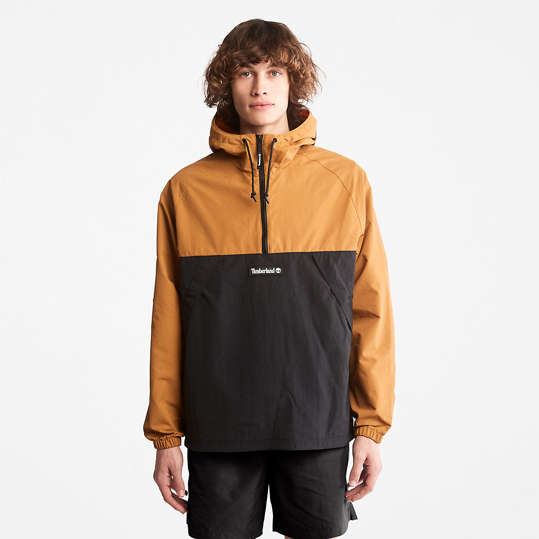 Mens Pullover Windbreaker Jacket for All Gender in Yellow - Timberland