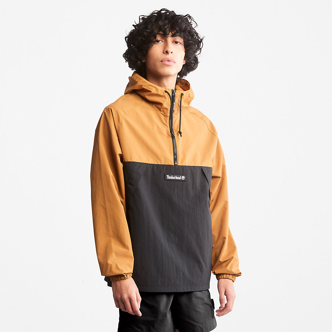 Mens Pullover Windbreaker Jacket for All Gender in Yellow - Timberland