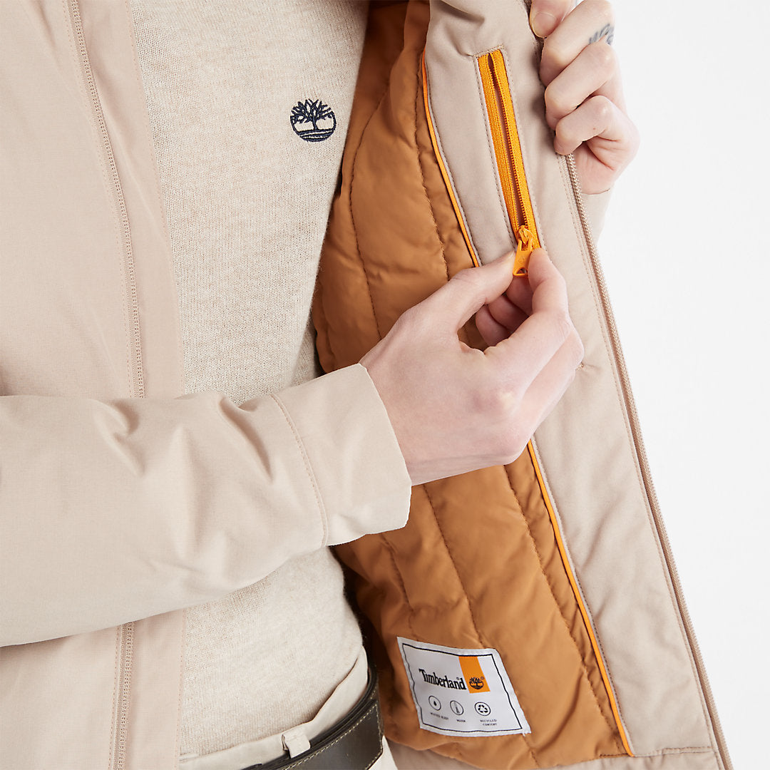 Mens Men's Stratham Winter Bomber Jacket in Beige - Timberland
