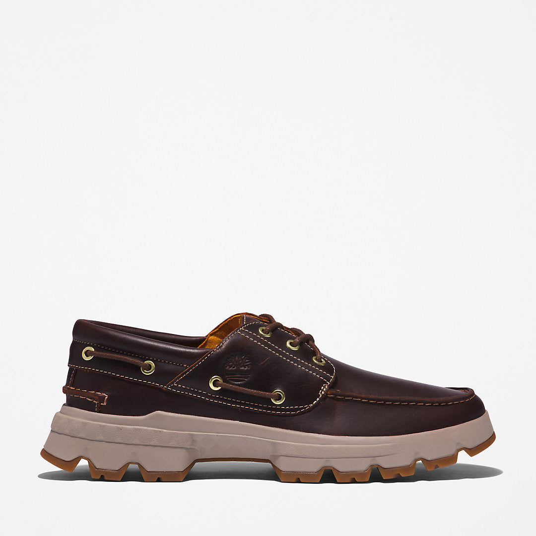 Mens GreenStride™ TBL® Originals EK+ Moc-toe Boat Shoe for Men in Burgundy - Timberland