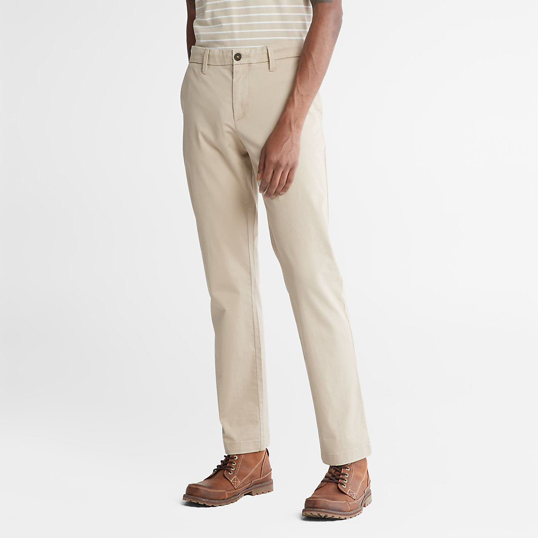 Mens Squam Lake Stretch Chinos for Men in Beige - Timberland