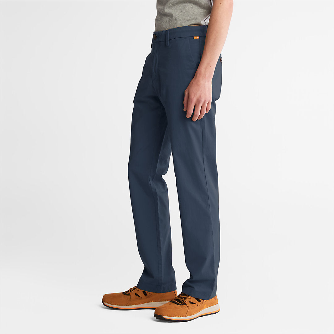 Mens Squam Lake Stretch Chinos for Men in Blue - Timberland