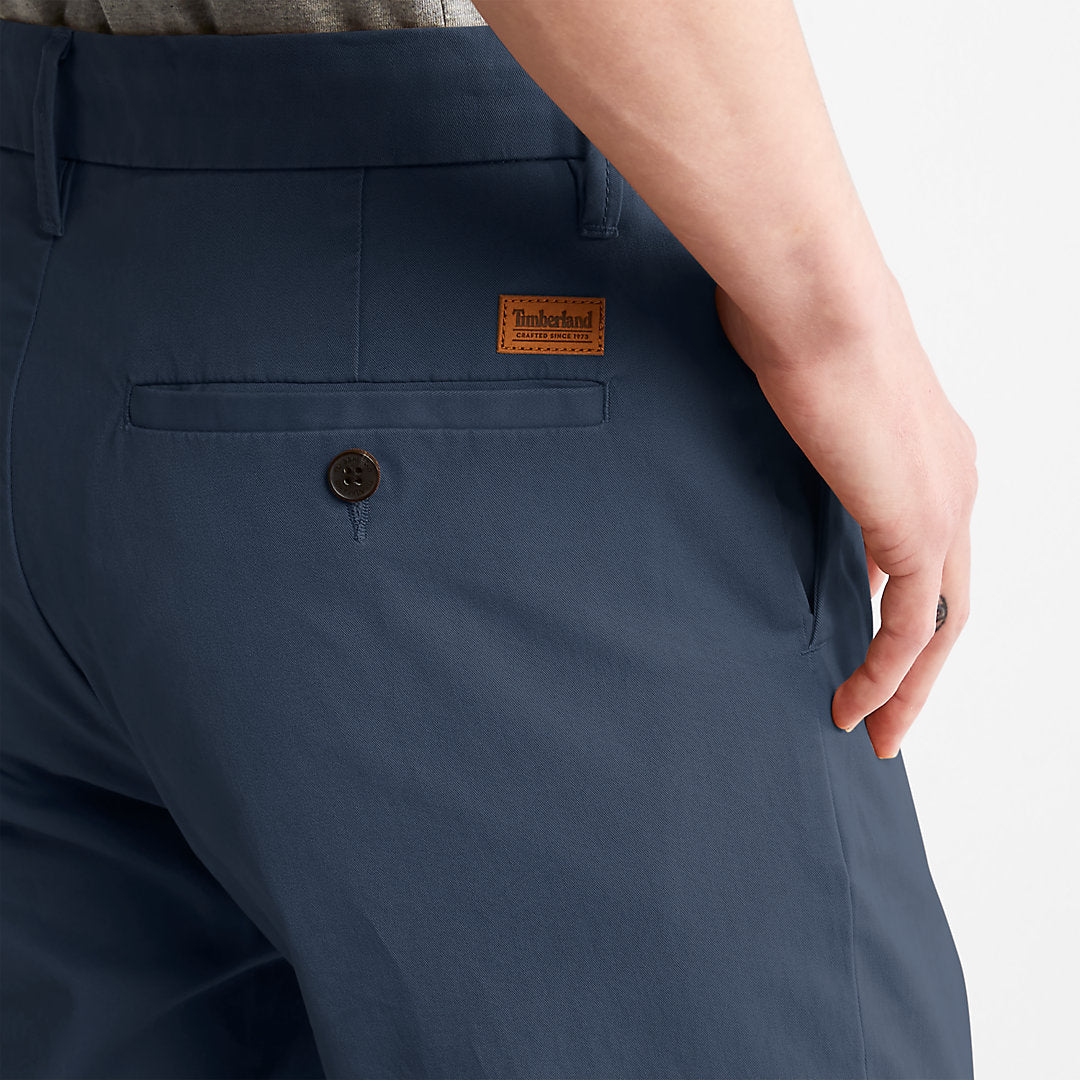 Mens Squam Lake Stretch Chinos for Men in Blue - Timberland