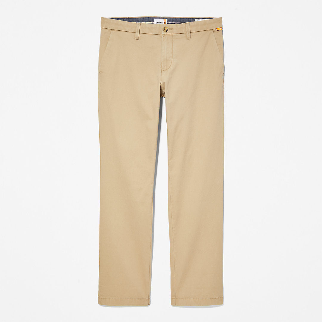 Mens Squam Lake Twill Chino Pants for Men in Khaki - Timberland