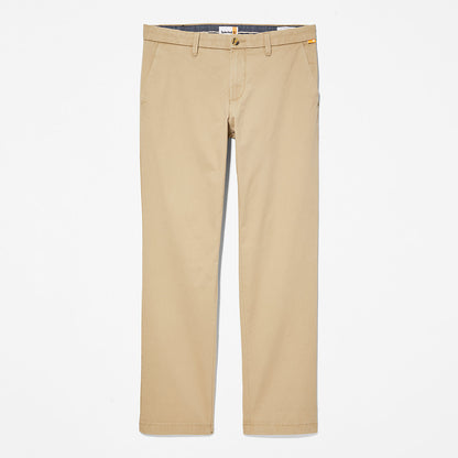Mens Squam Lake Twill Chino Pants for Men in Khaki - Timberland