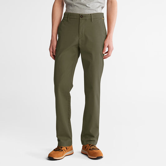 Mens Squam Lake Twill Chino Pants for Men in Green - Timberland