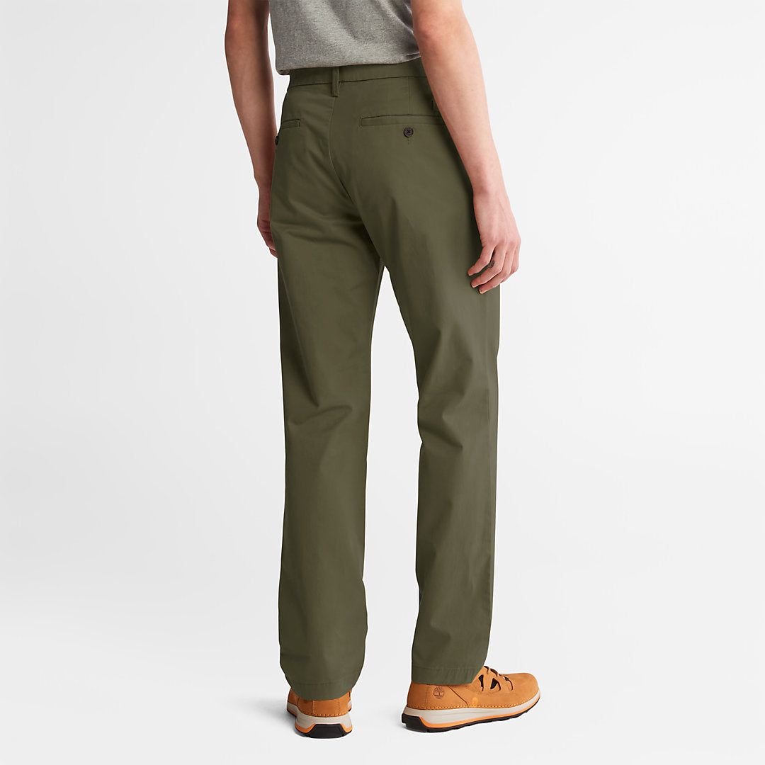 Mens Squam Lake Twill Chino Pants for Men in Green - Timberland