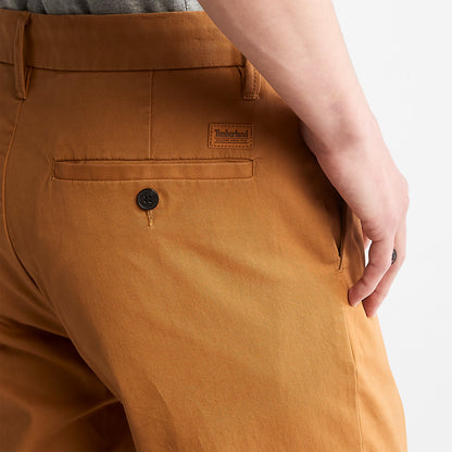 Mens Squam Lake Twill Chino Pants for Men in Yellow - Timberland