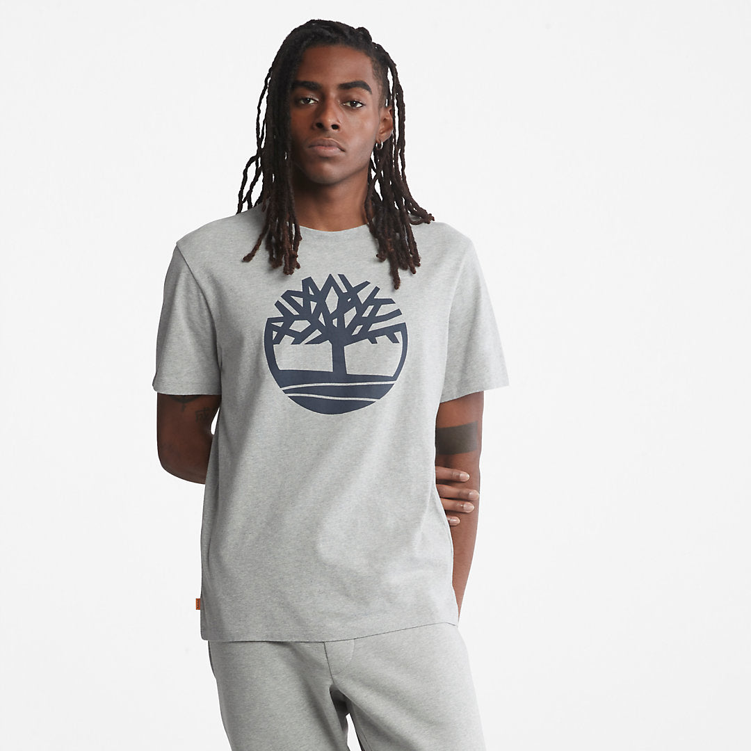 Mens Kennebec River Tree Logo T-shirt for Men in Grey - Timberland