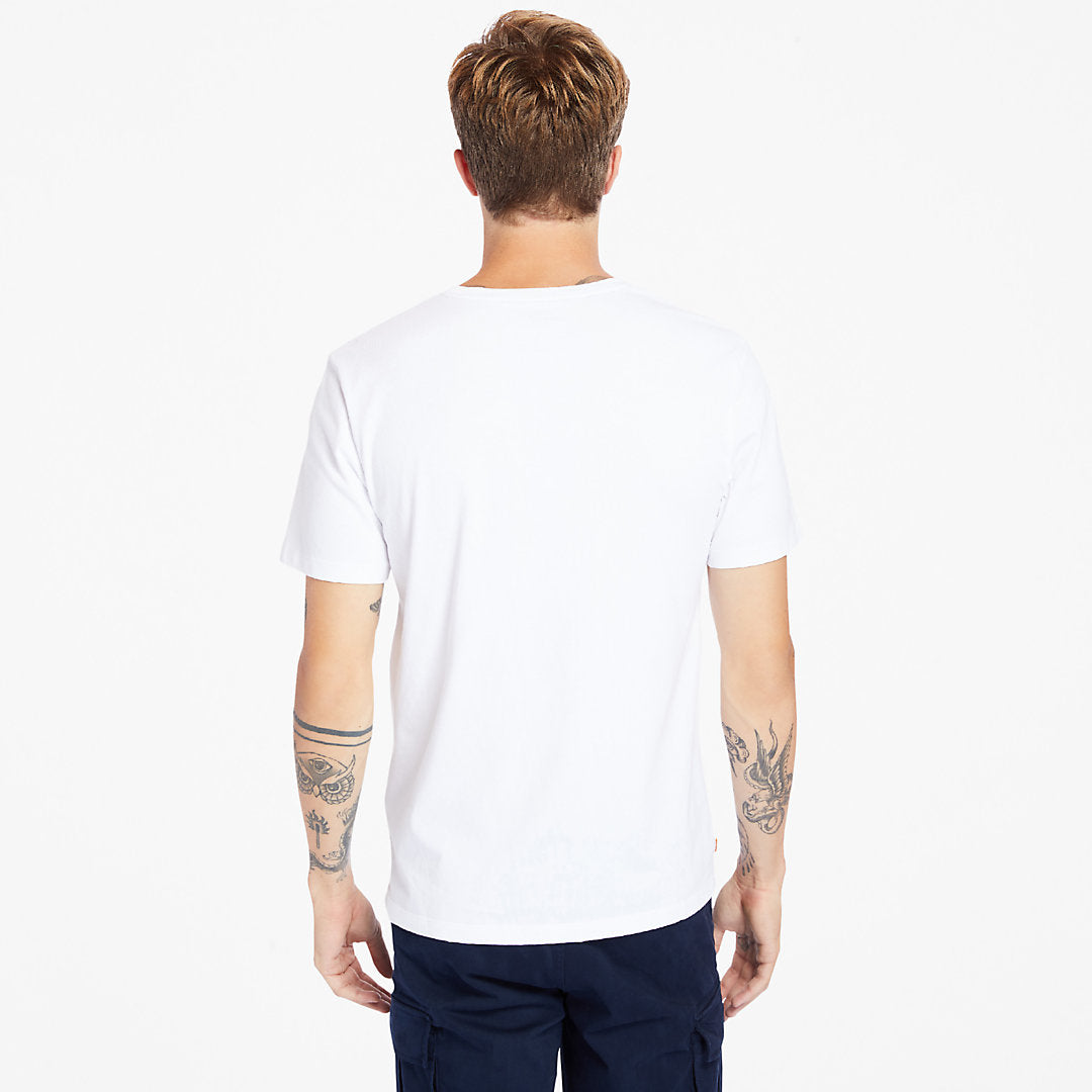 Mens Kennebec River Tree Logo T-shirt for Men in White - Timberland