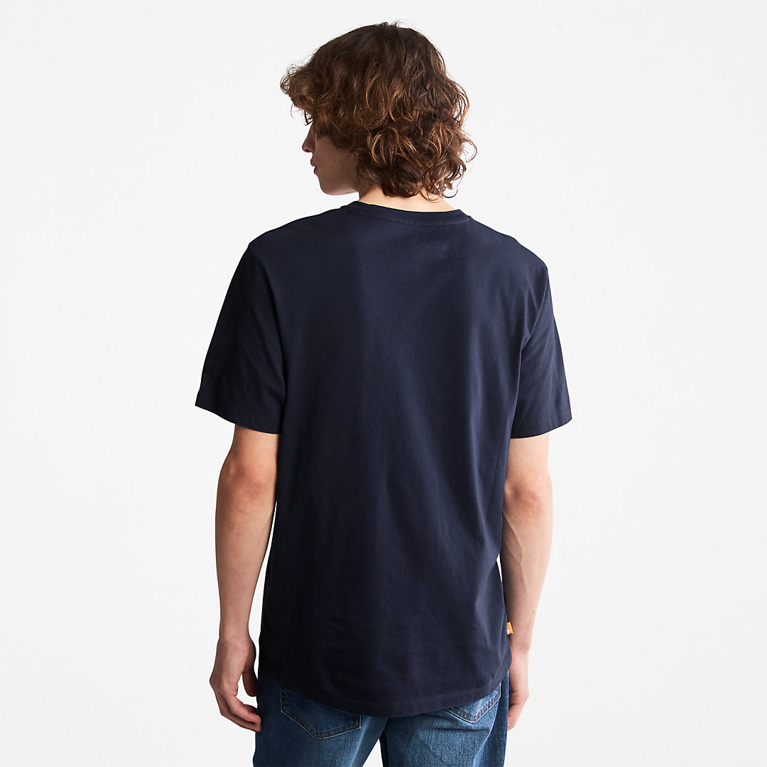 Mens Kennebec River Tree Logo T-shirt for Men in Navy - Timberland