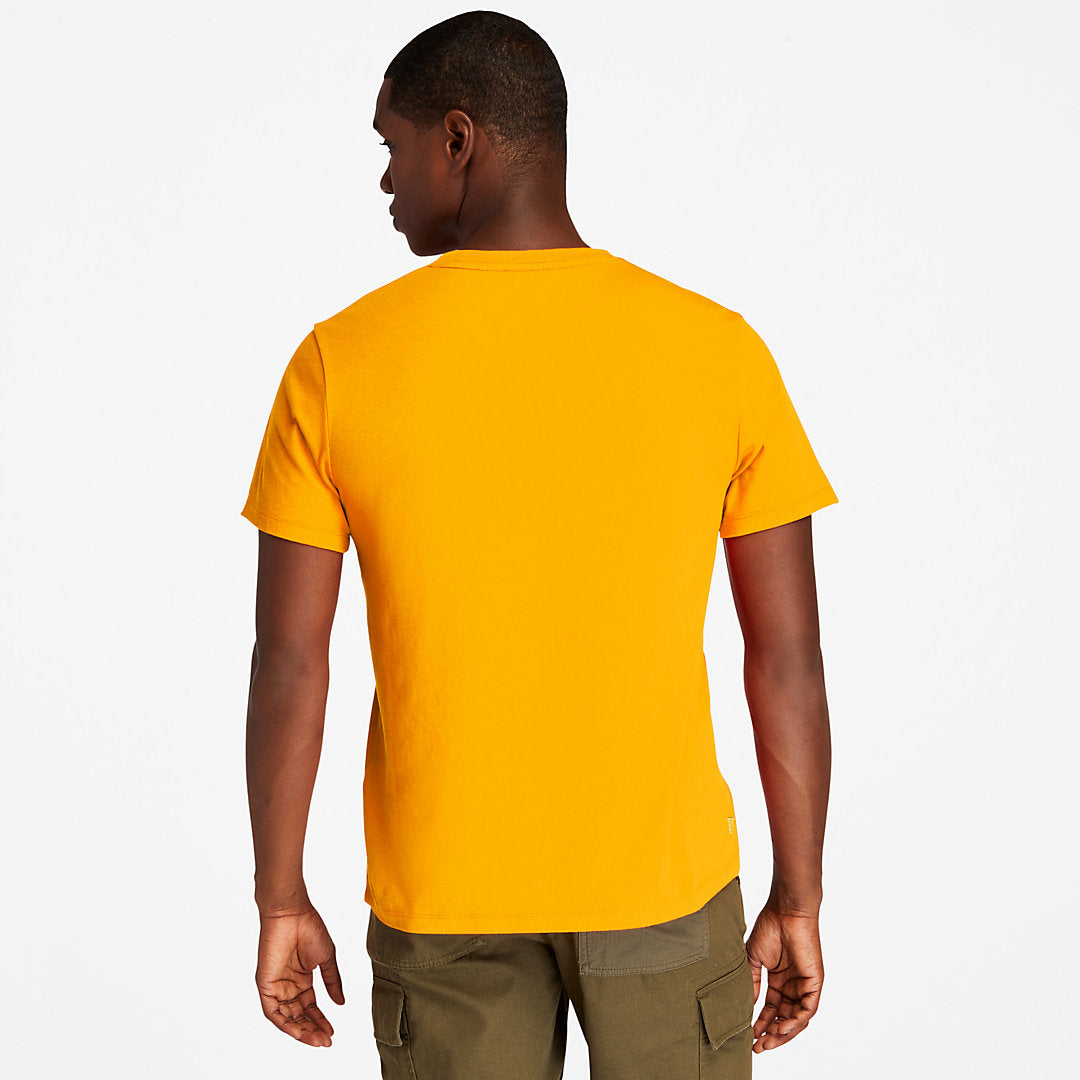 Mens Kennebec River Tree Logo T-shirt for Men in Orange - Timberland