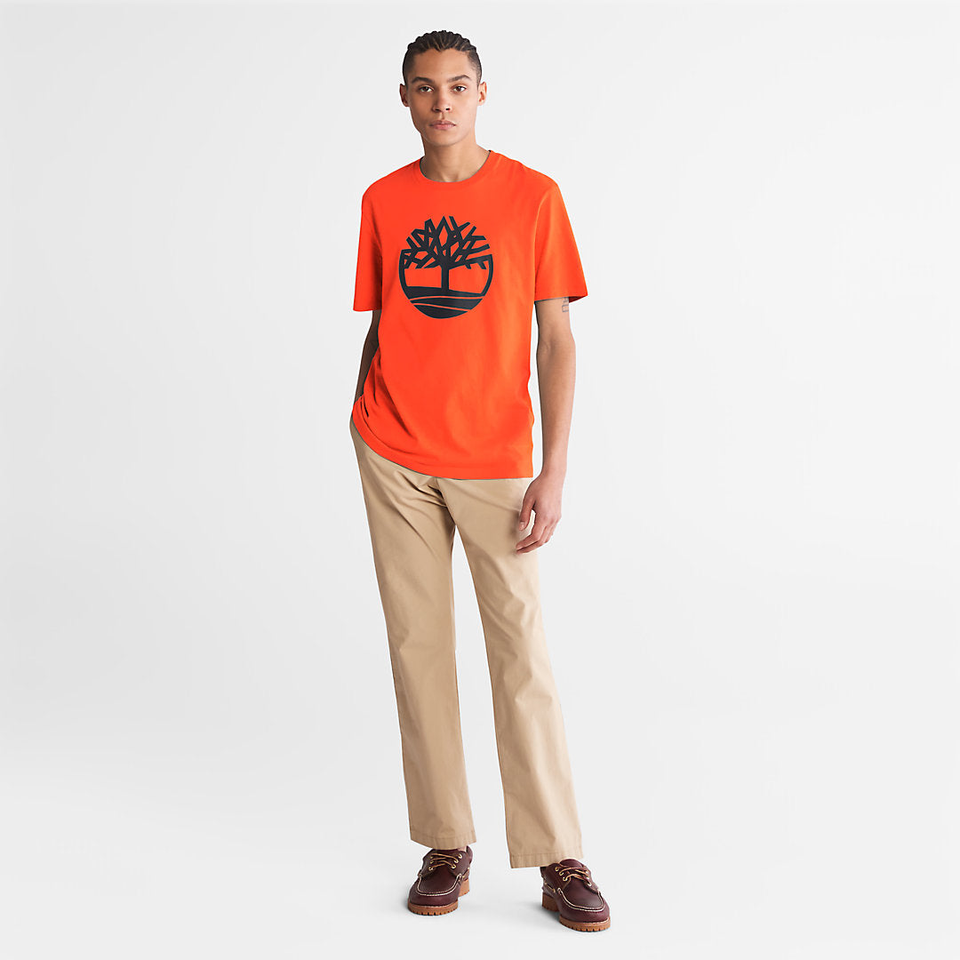 Mens Kennebec River Tree-Logo T-Shirt for Men in Green - Timberland