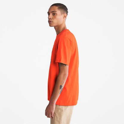 Mens Kennebec River Tree-Logo T-Shirt for Men in Green - Timberland