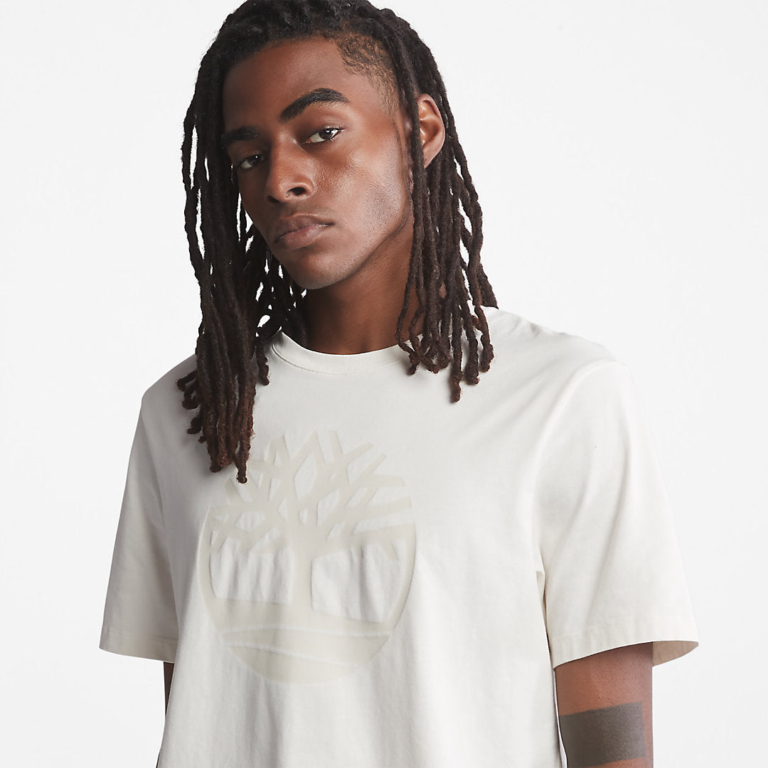 Mens Kennebec River Tree-Logo T-Shirt for Men in White - Timberland