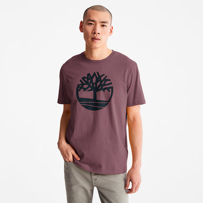 Mens Kennebec River Tree-Logo T-Shirt for Men in Purple - Timberland