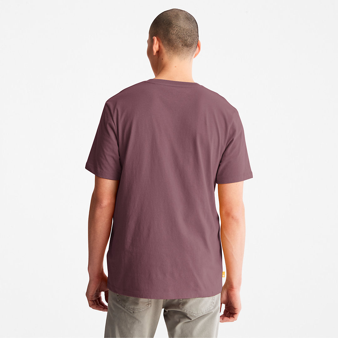 Mens Kennebec River Tree-Logo T-Shirt for Men in Purple - Timberland