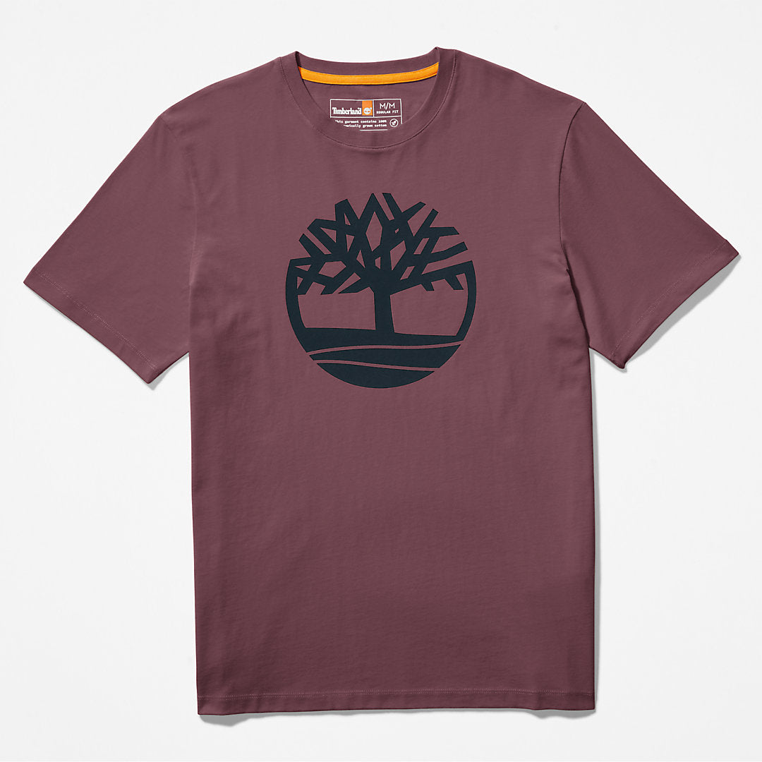 Mens Kennebec River Tree-Logo T-Shirt for Men in Purple - Timberland