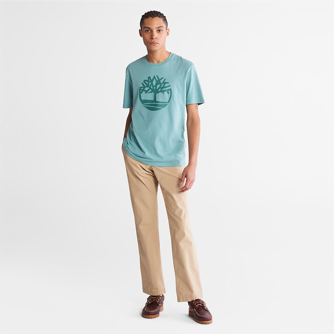 Mens Kennebec River Tree-Logo T-Shirt for Men in Blue - Timberland