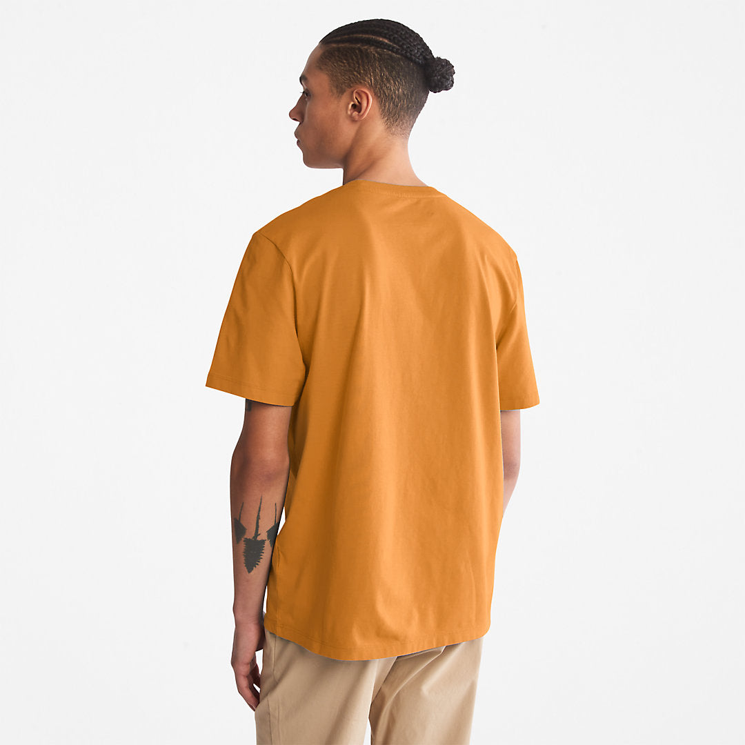 Mens Kennebec River Tree Logo T-shirt for Men in Yellow - Timberland