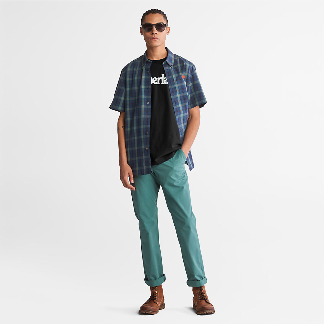 Mens Kennebec River Logo T-Shirt for Men in Black - Timberland