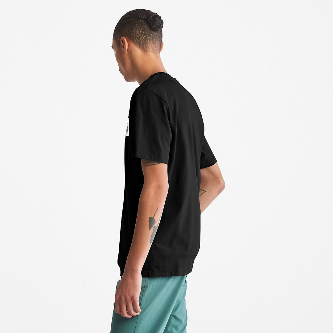 Mens Kennebec River Logo T-Shirt for Men in Black - Timberland
