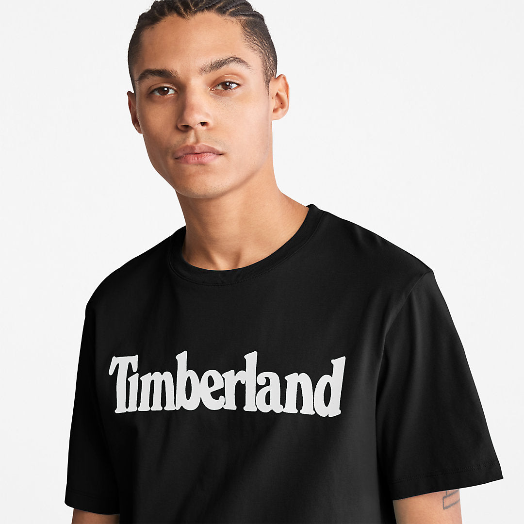 Mens Kennebec River Logo T-Shirt for Men in Black - Timberland