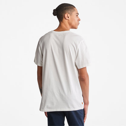 Mens Kennebec River Logo T-Shirt for Men in White - Timberland