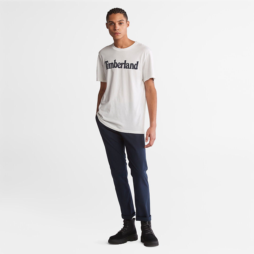Mens Kennebec River Logo T-Shirt for Men in White - Timberland