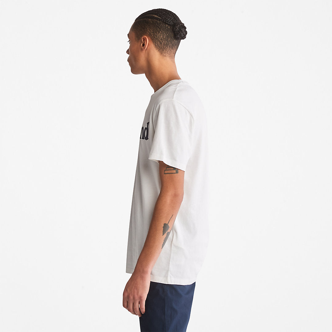 Mens Kennebec River Logo T-Shirt for Men in White - Timberland