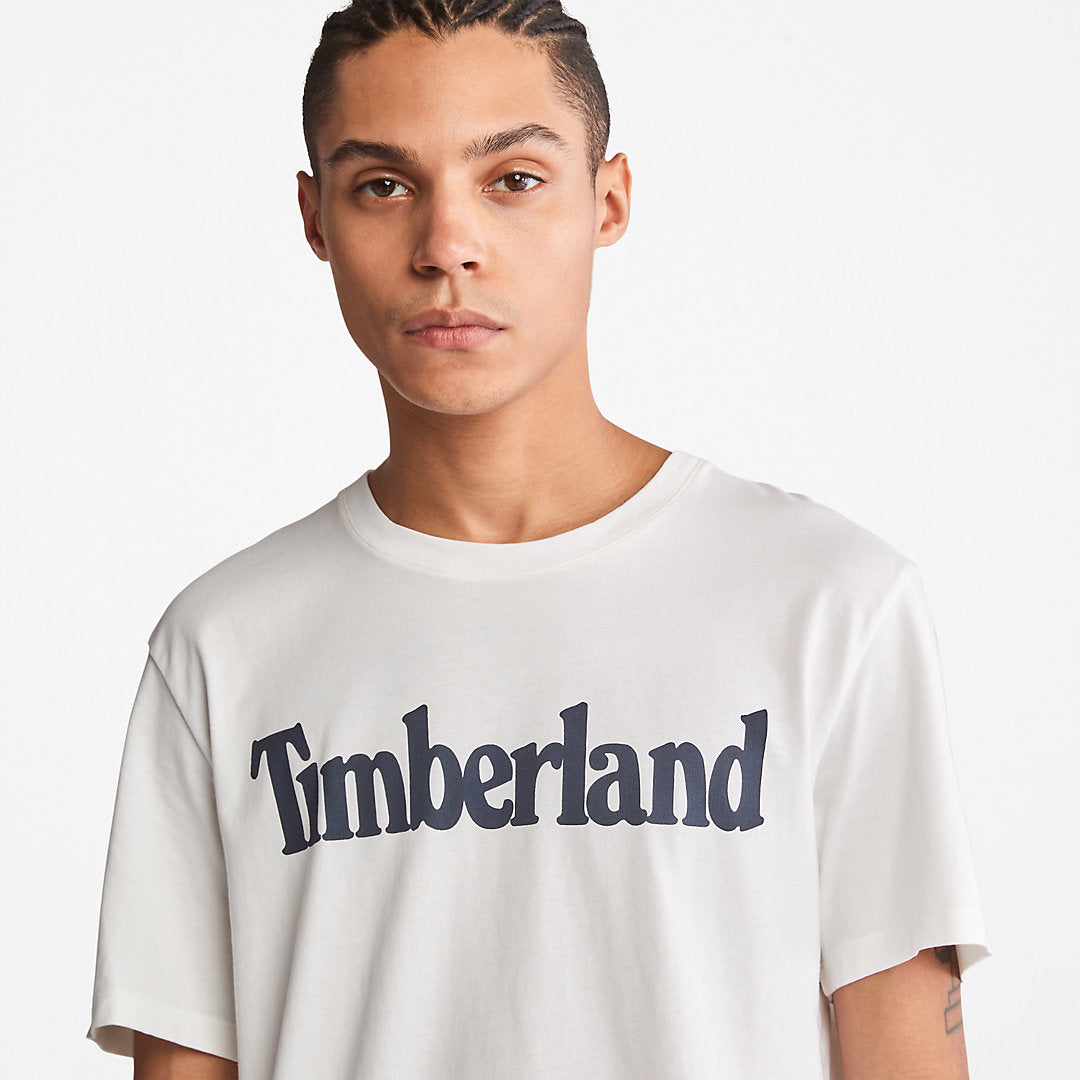 Mens Kennebec River Logo T-Shirt for Men in White - Timberland