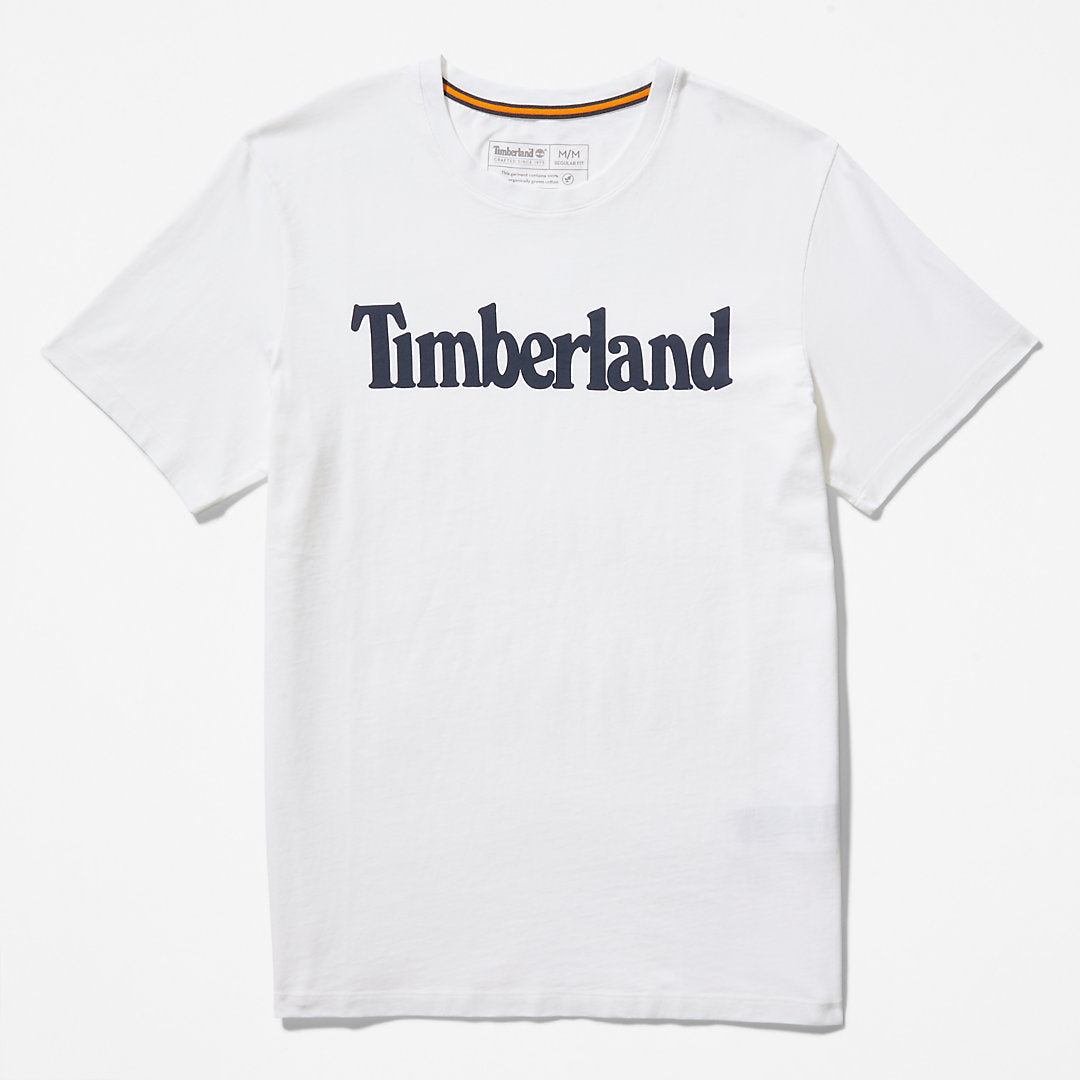 Mens Kennebec River Logo T-Shirt for Men in White - Timberland