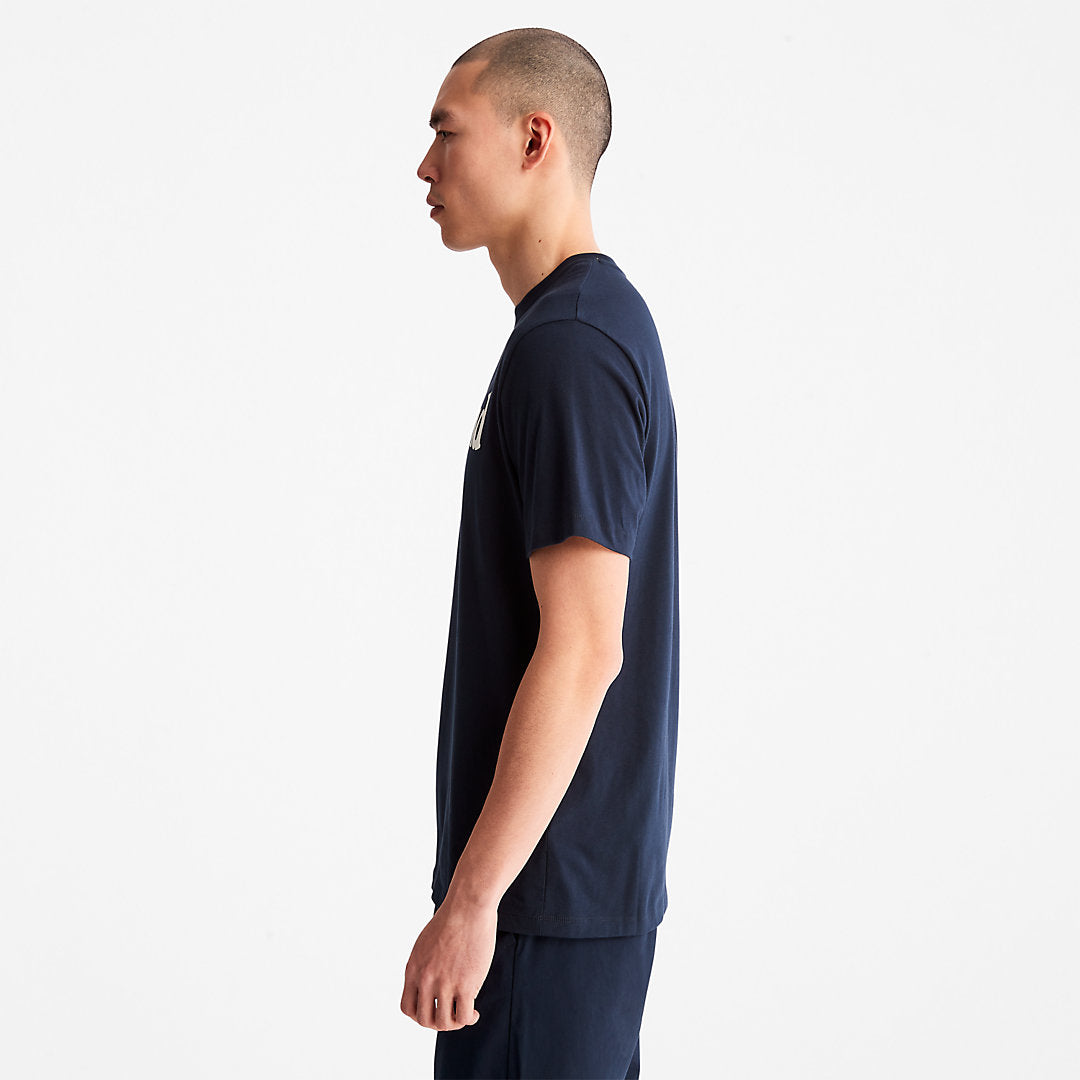 Mens Kennebec River Logo T-Shirt for Men in Navy - Timberland
