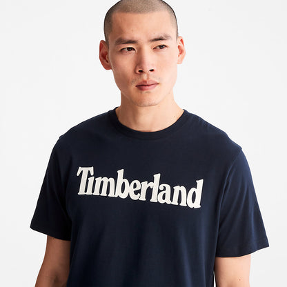 Mens Kennebec River Logo T-Shirt for Men in Navy - Timberland