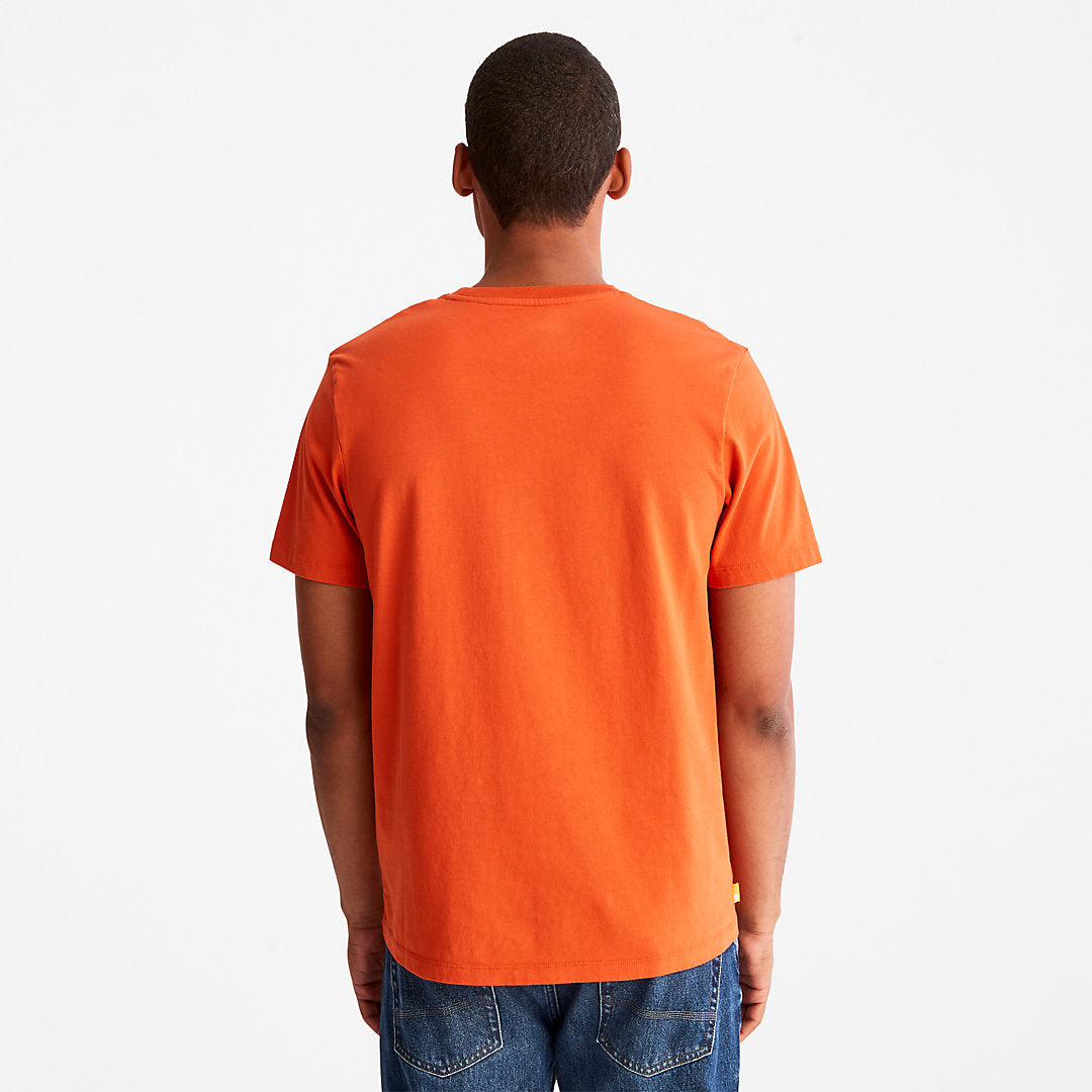 Mens Kennebec River Logo T-Shirt for Men in Orange - Timberland