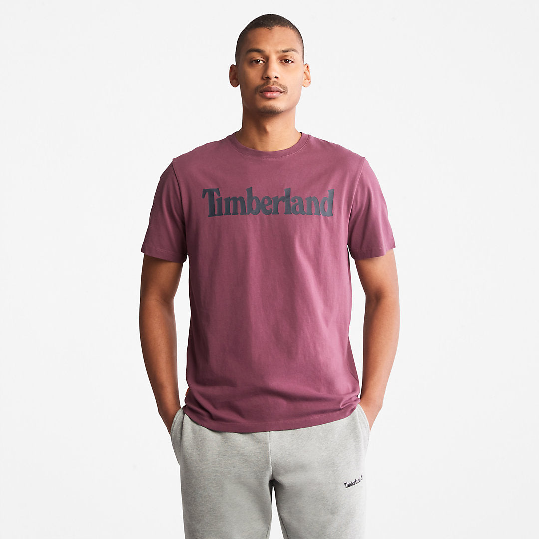 Mens Kennebec River Logo T-Shirt for Men in Purple - Timberland