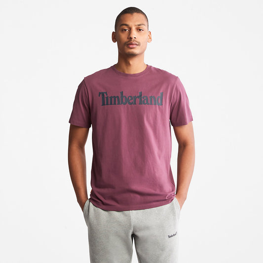 Mens Kennebec River Logo T-Shirt for Men in Purple - Timberland