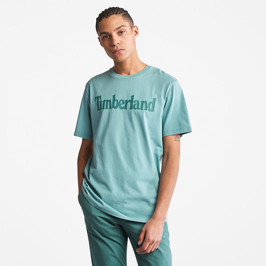 Mens Kennebec River Logo T-Shirt for Men in Green - Timberland