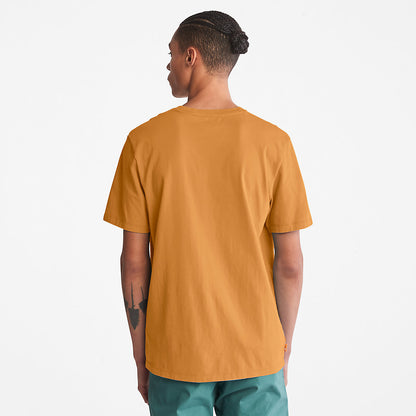 Mens Kennebec River Logo T-Shirt for Men in Yellow - Timberland