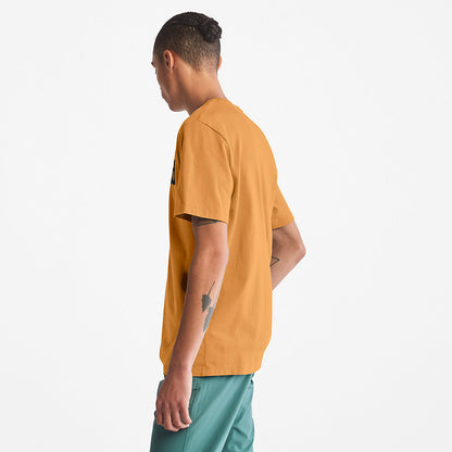 Mens Kennebec River Logo T-Shirt for Men in Yellow - Timberland