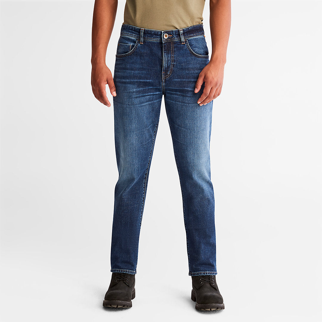 Mens Squam Lake Stretch Jeans in Blue - Timberland