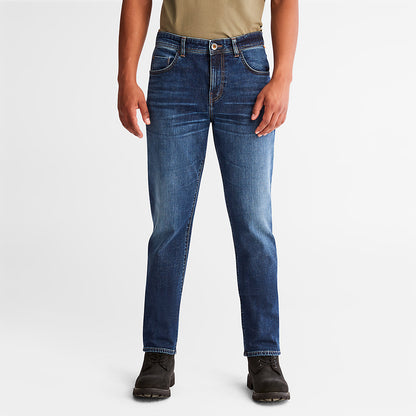 Mens Squam Lake Stretch Jeans in Blue - Timberland