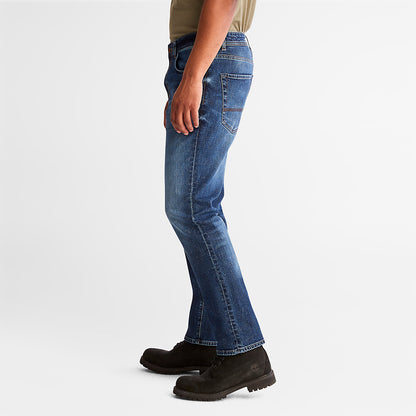 Mens Squam Lake Stretch Jeans in Blue - Timberland