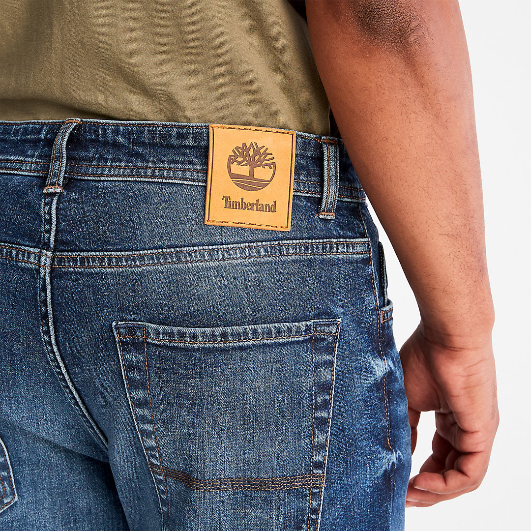 Mens Squam Lake Stretch Jeans in Blue - Timberland