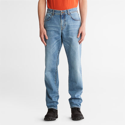 Mens Squam Lake Stretch Jeans in Light Blue - Timberland