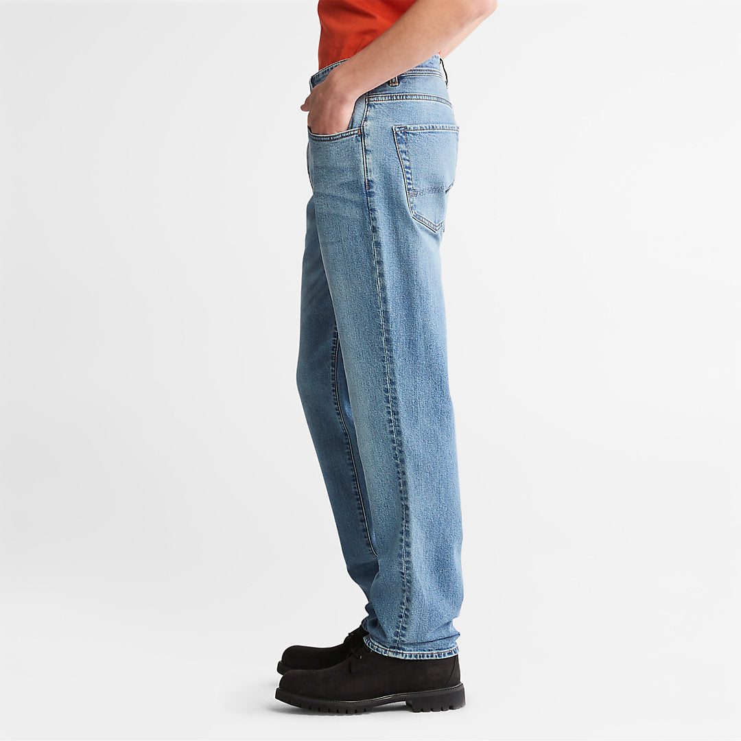 Mens Squam Lake Stretch Jeans in Light Blue - Timberland