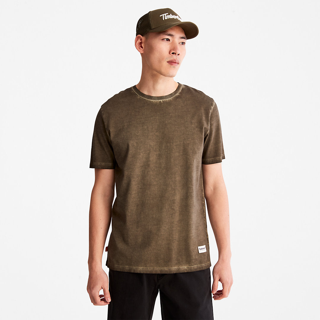 Mens Lamprey River T-shirt for Men in Dark Green - Timberland