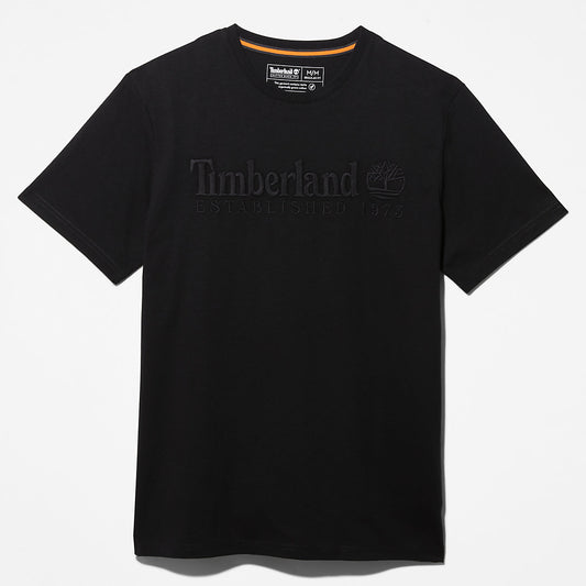 Mens Outdoor Heritage Linear-Logo T-Shirt for Men in Black - Timberland