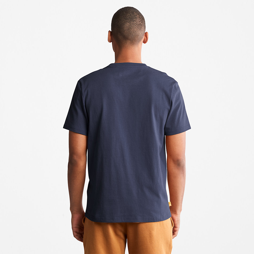 Mens Outdoor Heritage Logo T-Shirt for Men in Navy - Timberland